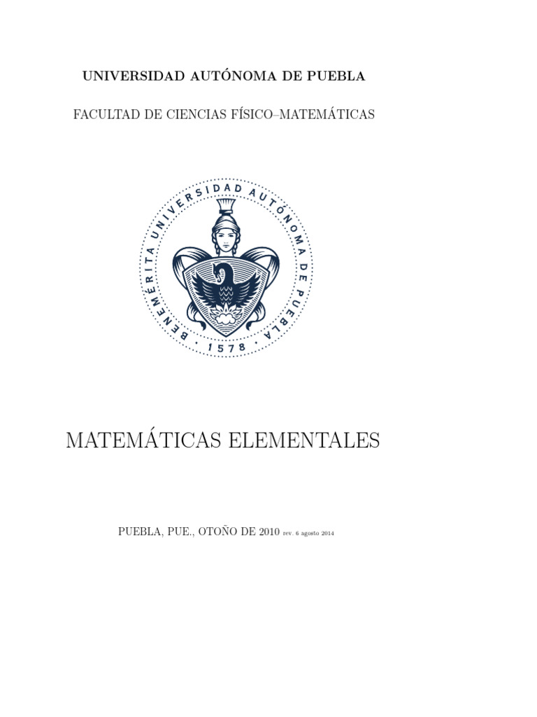Matemáticas Elementales Buap Pdf Proposición Si Y Solo Si
