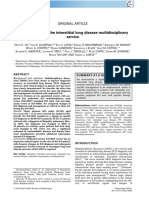 Clinical impact of the interstitial lung disease multidisciplinary service