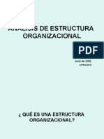 Análisis de Estructura Organizacional