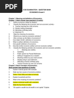 Eco - Grade 9 Question Bank 15-16