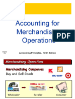 Accounting For Merchandising Operations