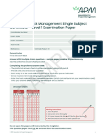 Apm Risk Certificate Level 1 Sample Paper