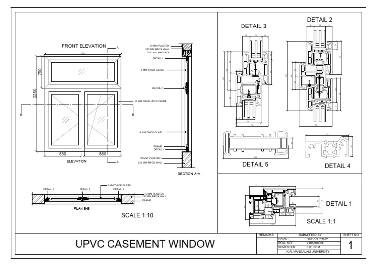 Detail 3 Detail 2 Upvc Casement Window PDF Local Government Areas