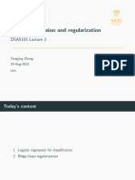 Lecture3 Logistic Regression Regularization