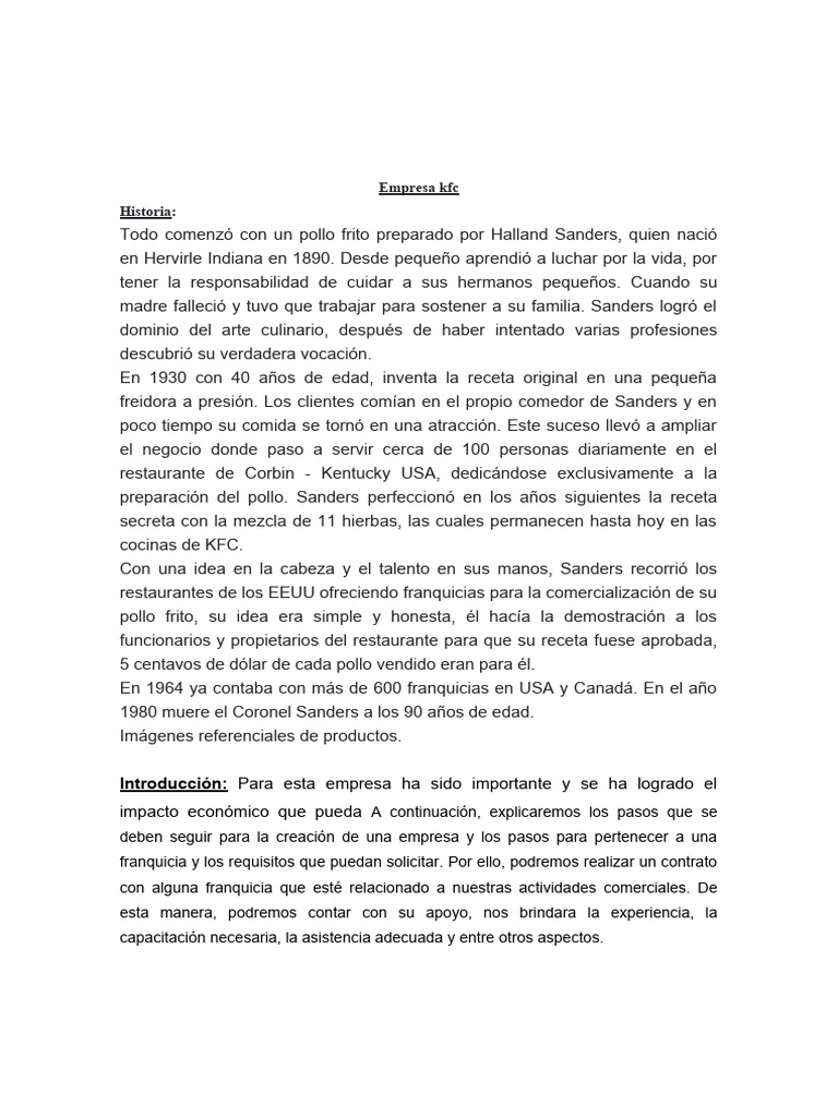 Sem17 historia franquicia y roles legales kfc pdf marca