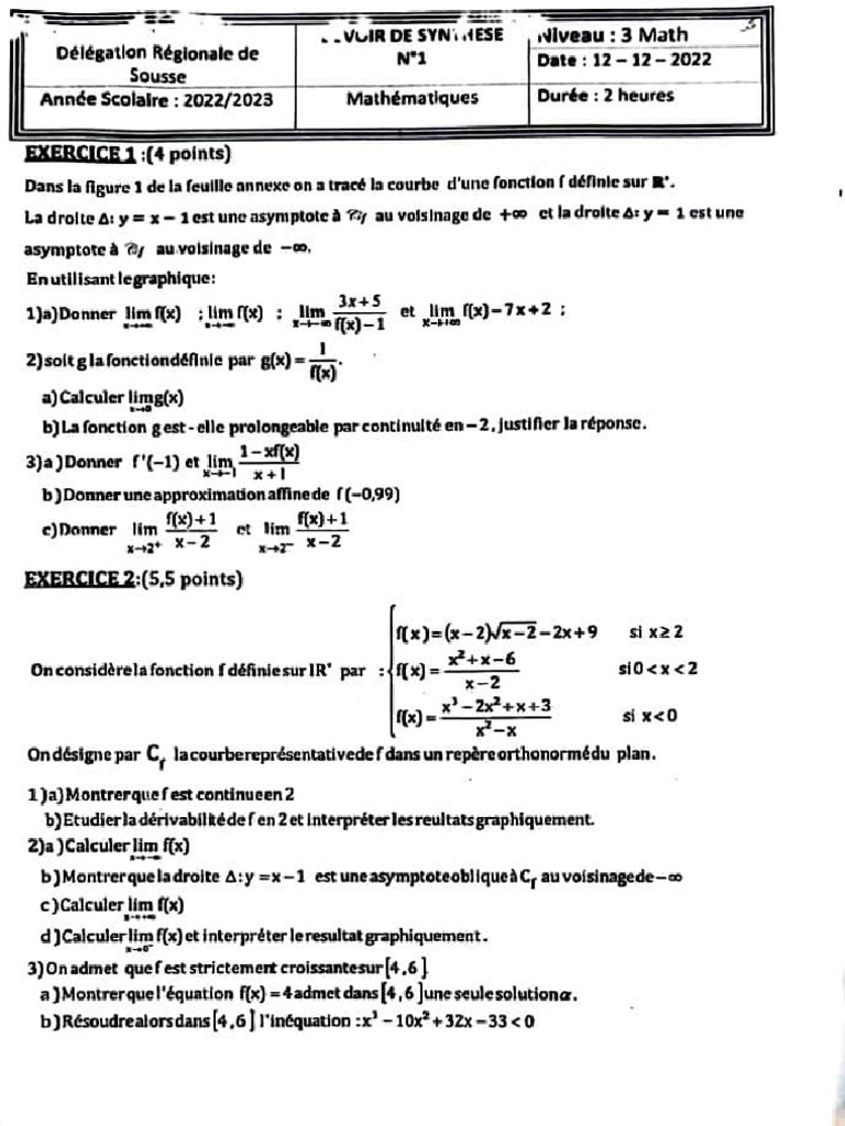 3ème Math Ds | PDF