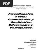 Diferencias Entre Investigación Cualitativa y Cuantitativa