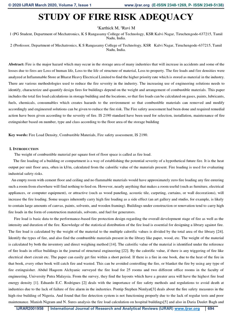 Fire Adequacy Pdf