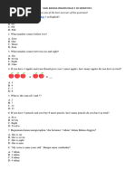 Soal Bahasa Inggris Kelas 1 SD Semester 1