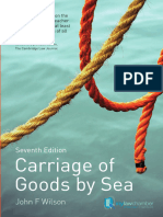 Carriage of Goods by Sea Jhon F. Wilson