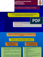 Caracterizacion de La Docencia Universitaria