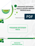 Materi Persiapan Sertifikasi Dan Sistem Jaminan Halal