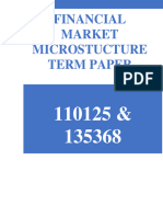 Financial Market Microstructure Assignment