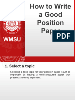 Position Paper