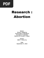 Research About Abortion