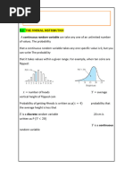 Continuous Random Variable Can Take Any One of An Unlimited Number