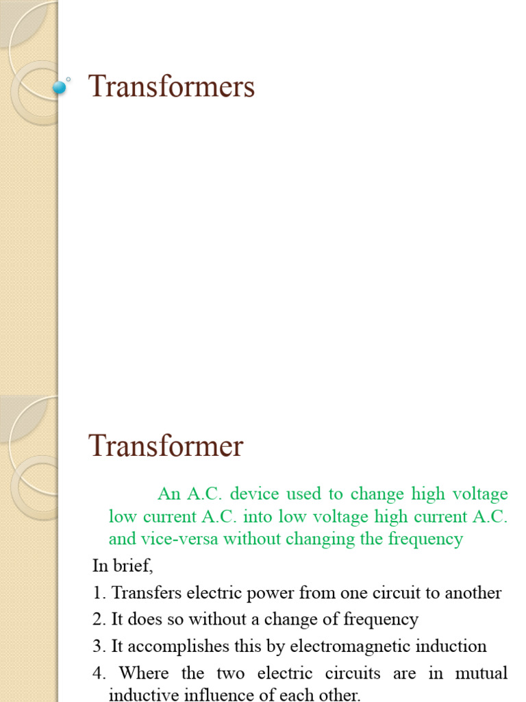 Transformers First Year | PDF | Science & Mathematics