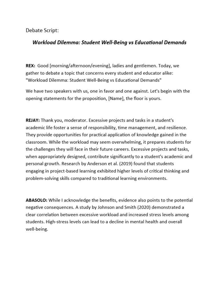 Debate Script-WPS Office | PDF