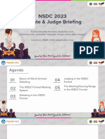 NSDC 2023 Official Debating and Judging Briefing