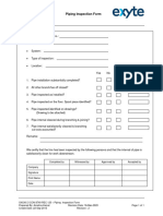 MECH REC120 Piping Inspection Form