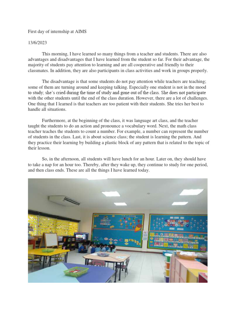 Internship During Summer Pdf