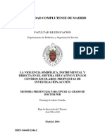 La Violencia Simbolica Instrumental y Directa en El Sistema Educativo