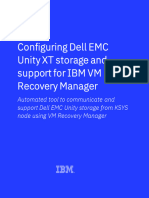 Configuring Dell EMC Unity XT Storage and Support For IBM VM Recovery Manager