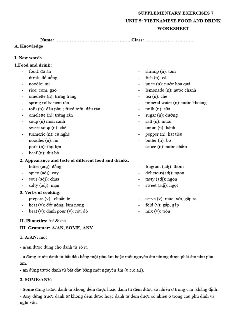 10 Grade 7 Unit 5 Worksheet Pdf