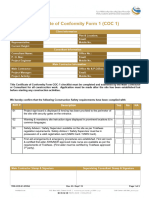 TRK-CED-IC-SF09d, COC-1 Form Checklist