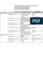 Jadwal Pertemuan Evaluasi Kinerja Program Kesling (7-8 Desember 2023)