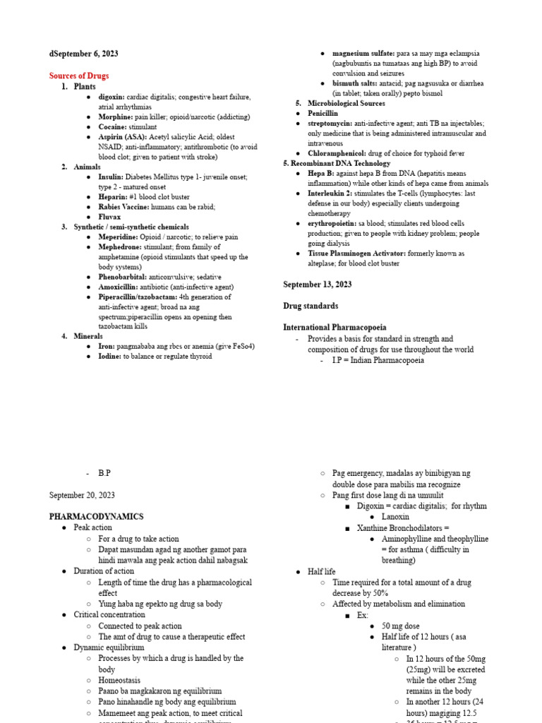 Pharmacology visual data 2