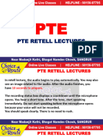 Pte Retell Lectures