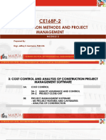 MODULE 3 Cost Control and QAQC