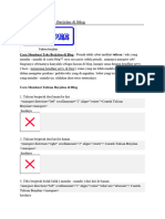 Cara Membuat Teks Berjalan Di Blog