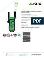 Pinza Amperimetrica Ac DC Digital 10972962 Techsheetsup