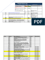 AMC Support Issue Log Register Tracker