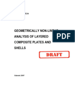 Geometrically Non-Linear Analysis of Layered Composite Plates and Shells