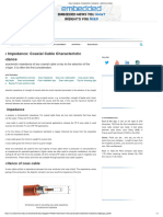 Coax Impedance - Characteristic Impedance Electronics Notes