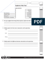 Introduction To World Explorers Mini Test