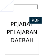 Pengetua & Guru Besar: Pejabat Pelajaran Daerah