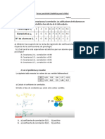 Tercer Parcial de Estadística para La Vida I