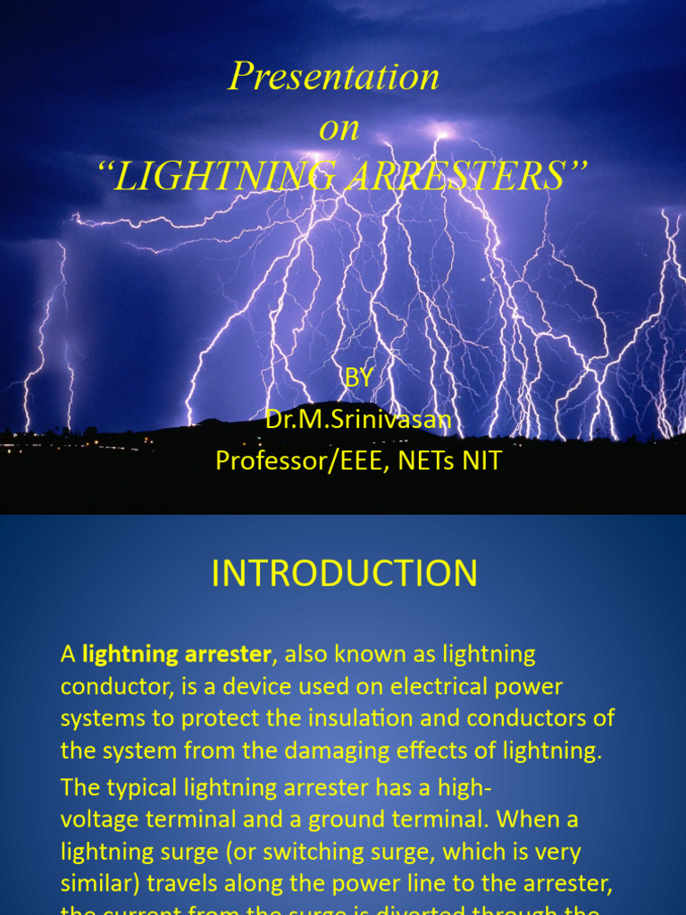 Types of Lightning Arresters Explained | PDF | Insulator (Electricity ...