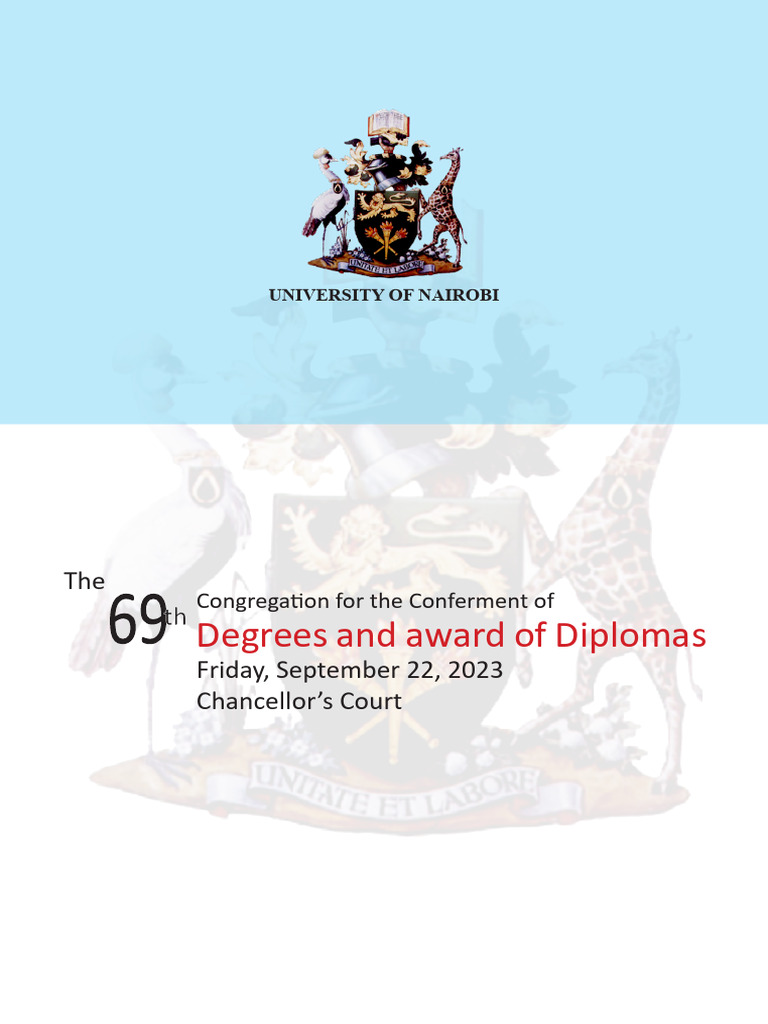 69th Graduation Booklet | PDF