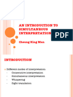 An Introduction To Simultaneous Interpretation (Revised)