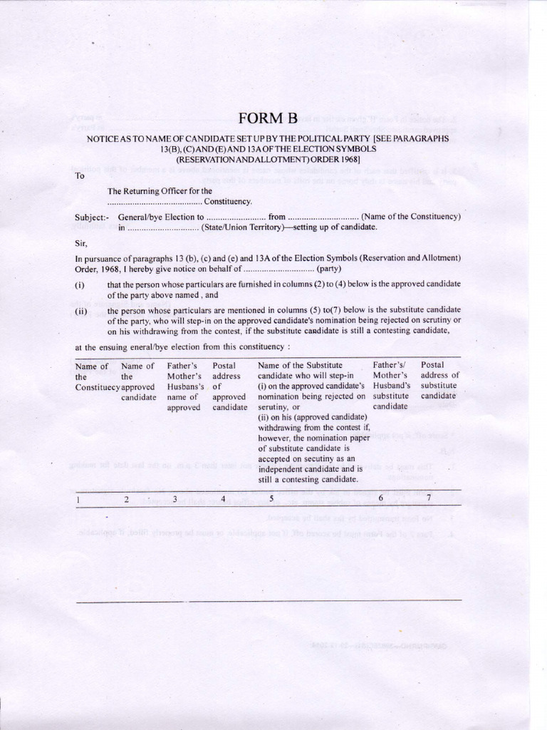 Form B | PDF