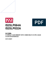 IS25LP064A IS25LP032A: 3V Serial Flash Memory With 133Mhz Multi I/O Spi & Quad I/O Qpi DTR Interface