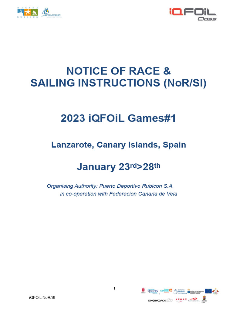 notice of race PDF