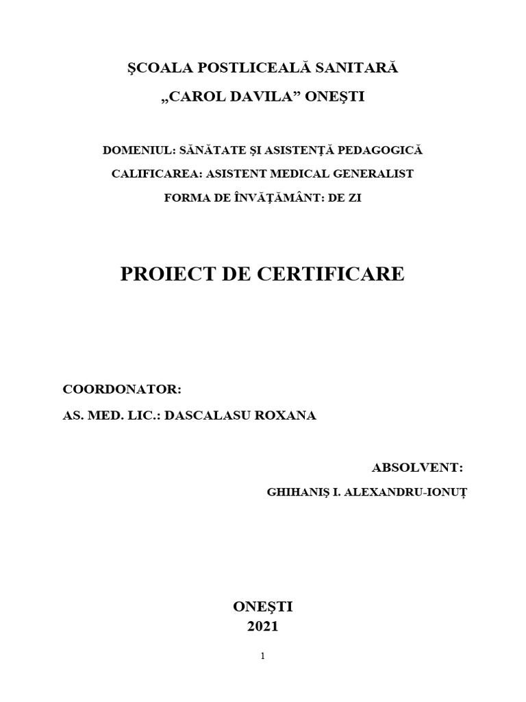 PROIECT | PDF