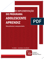 MANUAL DE IMPLEMENTAÇÃO DO PROGRAMA ADOLESCENTE APRENDIZ