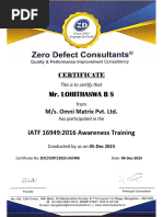 Omni Matrix Pvt. Ltd-IATF Awareness Certificates